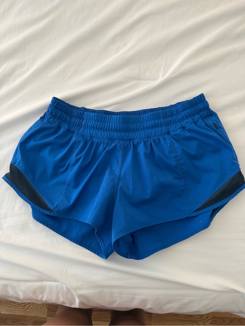 lululemon athletica Women's Athletic Shorts in Royal Blue with Black Trim